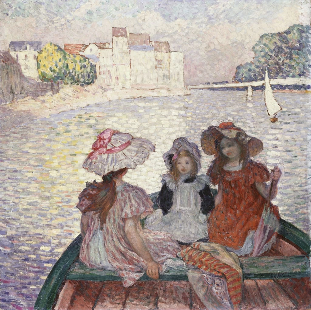 Tre ragazze in barca